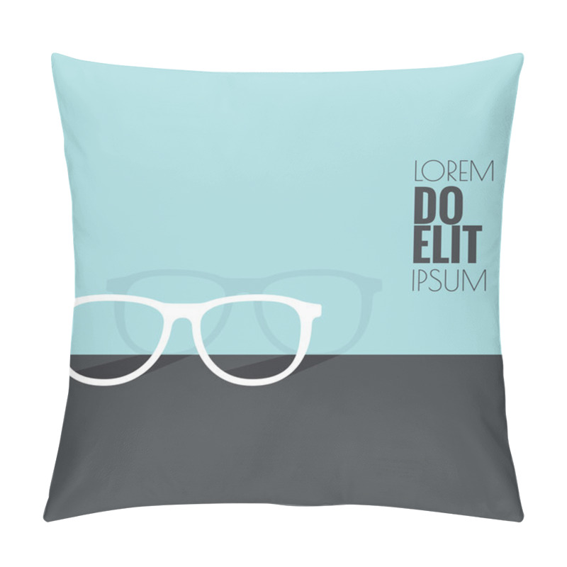 Personality  Geek Glasses Icon. Pillow Covers