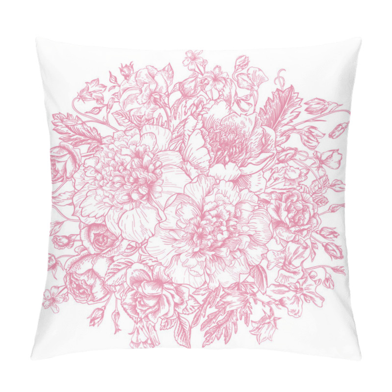 Personality  Bouquet Of Summer Flowers. Pillow Covers