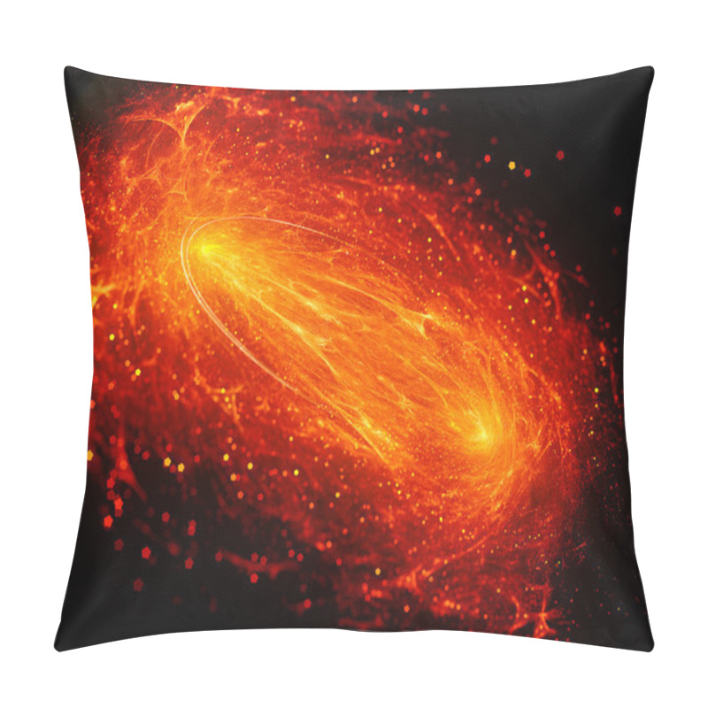 Personality  Mitosis Of Fiery Glowing Nebula Pillow Covers