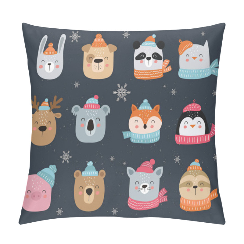 Personality  Merry Christmas And Happy New Year Poster Pillow Covers