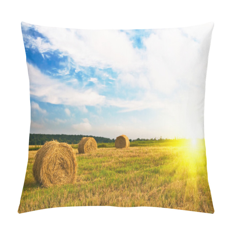 Personality  Haystacks And Stubble By Summertime. Pillow Covers