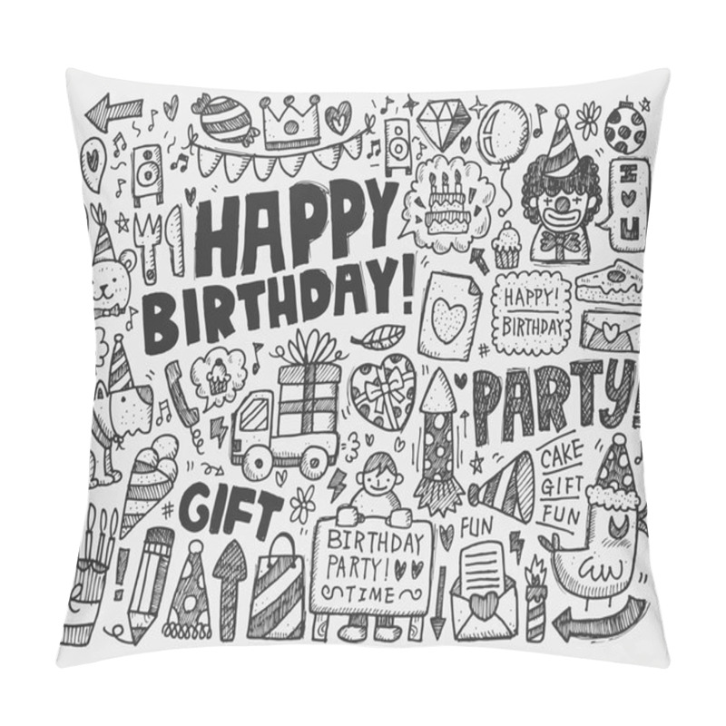 Personality  Birthday Party Background Pillow Covers