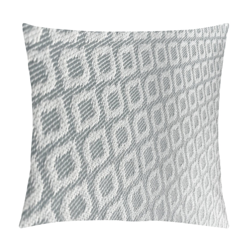 Personality  Angled View Of Detailed Geometric Diamond Pattern On Fabric Texture Pillow Covers