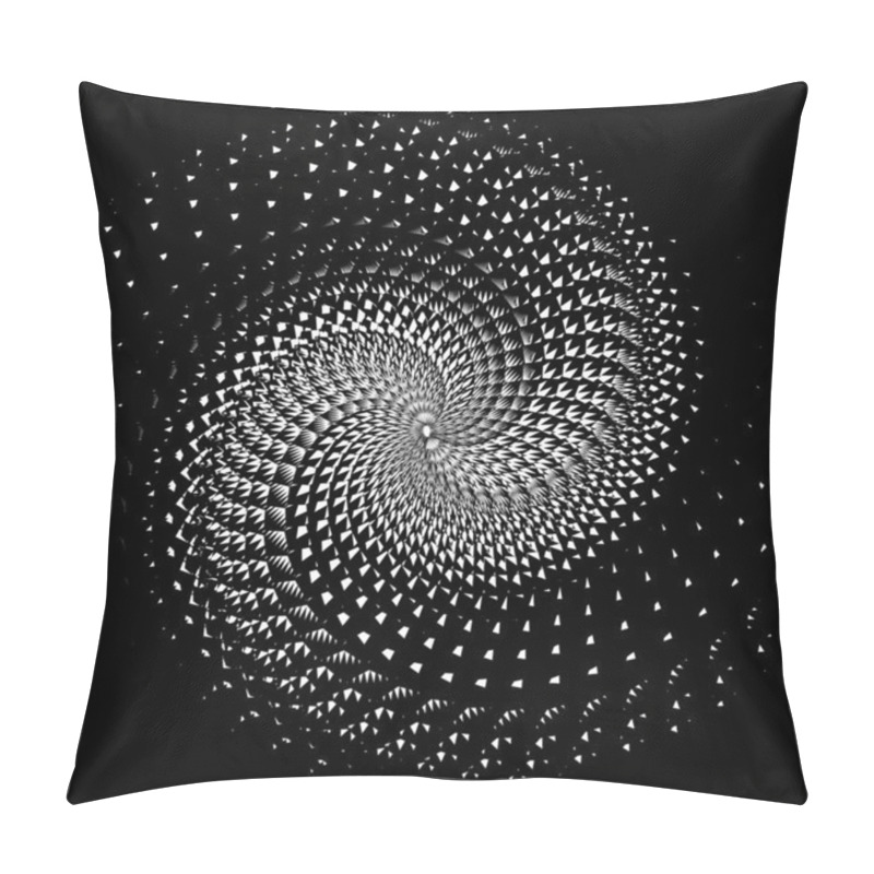 Personality  Design Monochrome Swirl Motion Background Pillow Covers