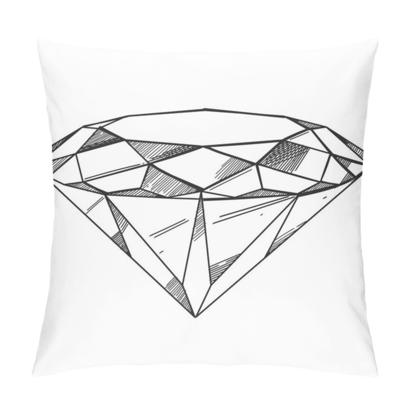 Personality  Hand Drawn Diamond.  Pillow Covers