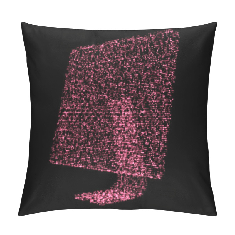 Personality  Pink Shimmering Computer Screen Pillow Covers