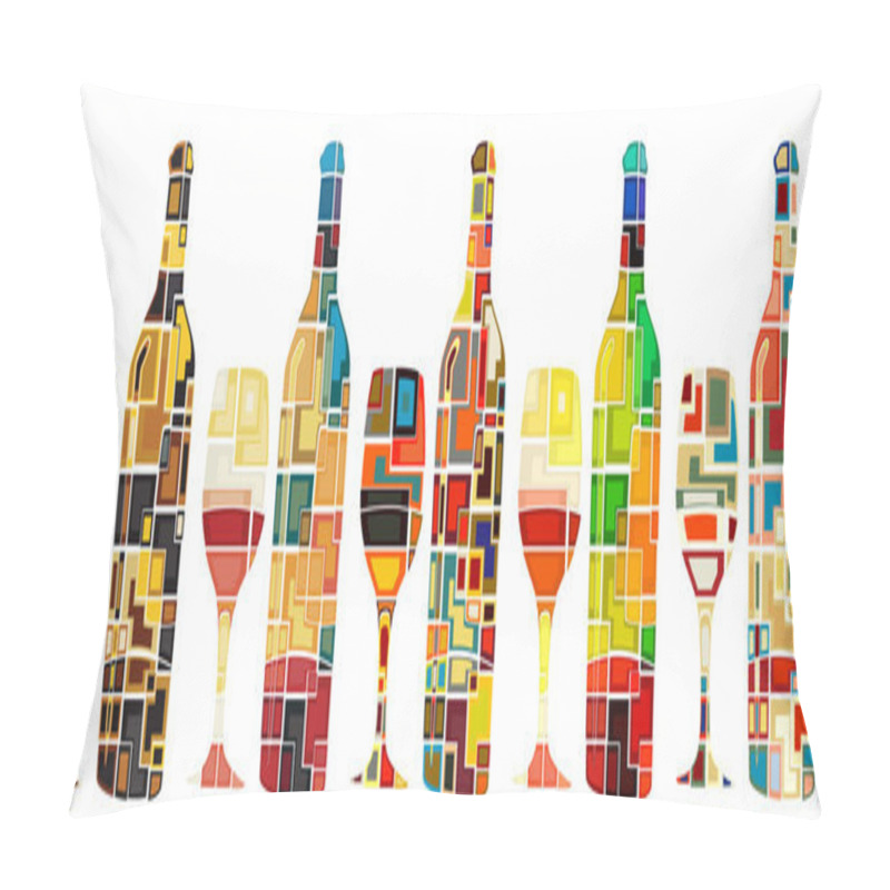 Personality  Abstract Wine Collection Pillow Covers