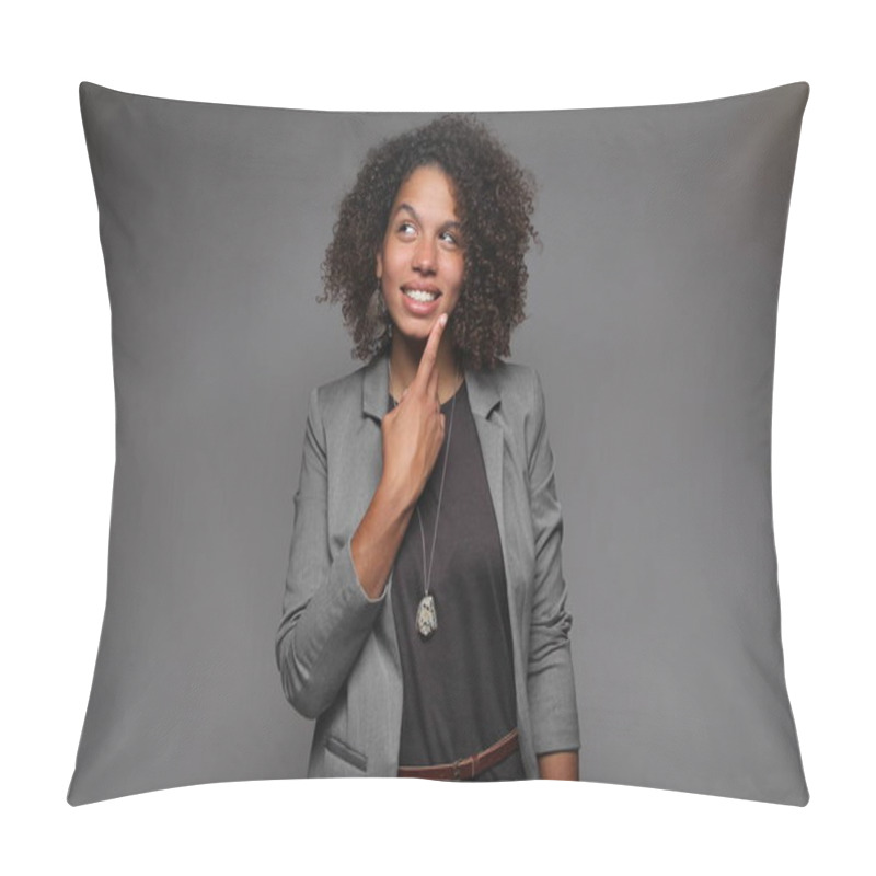 Personality  Beautiful Happy Afro Woman Pillow Covers