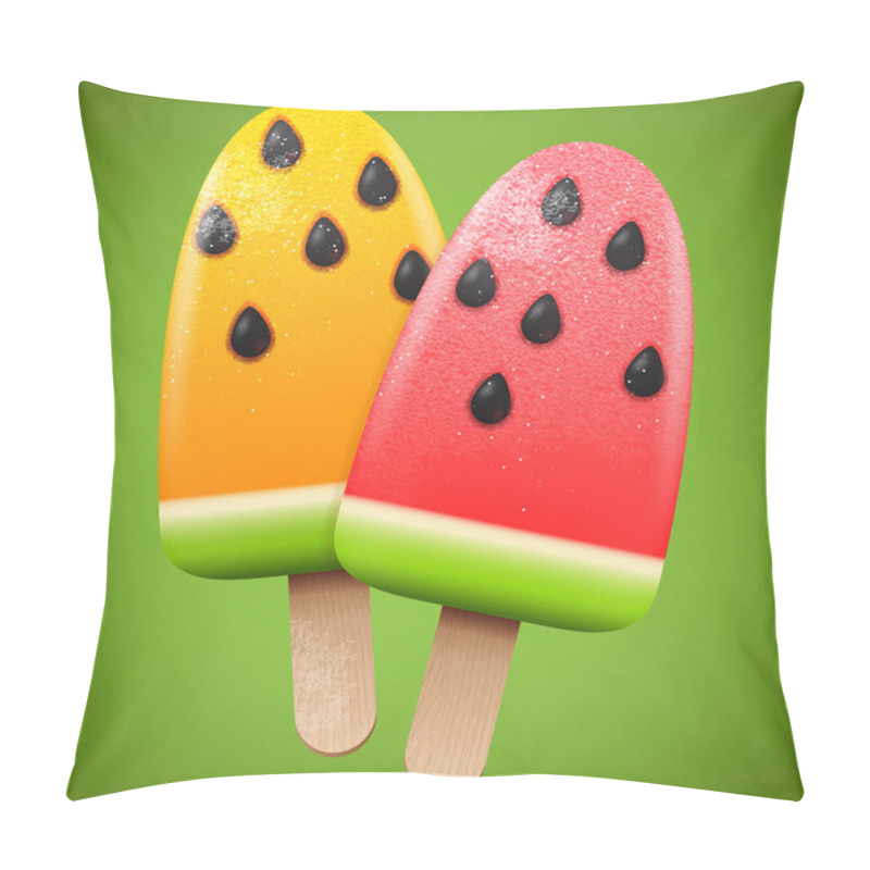 Personality  Watermelon Juicy Ice Cream Pillow Covers