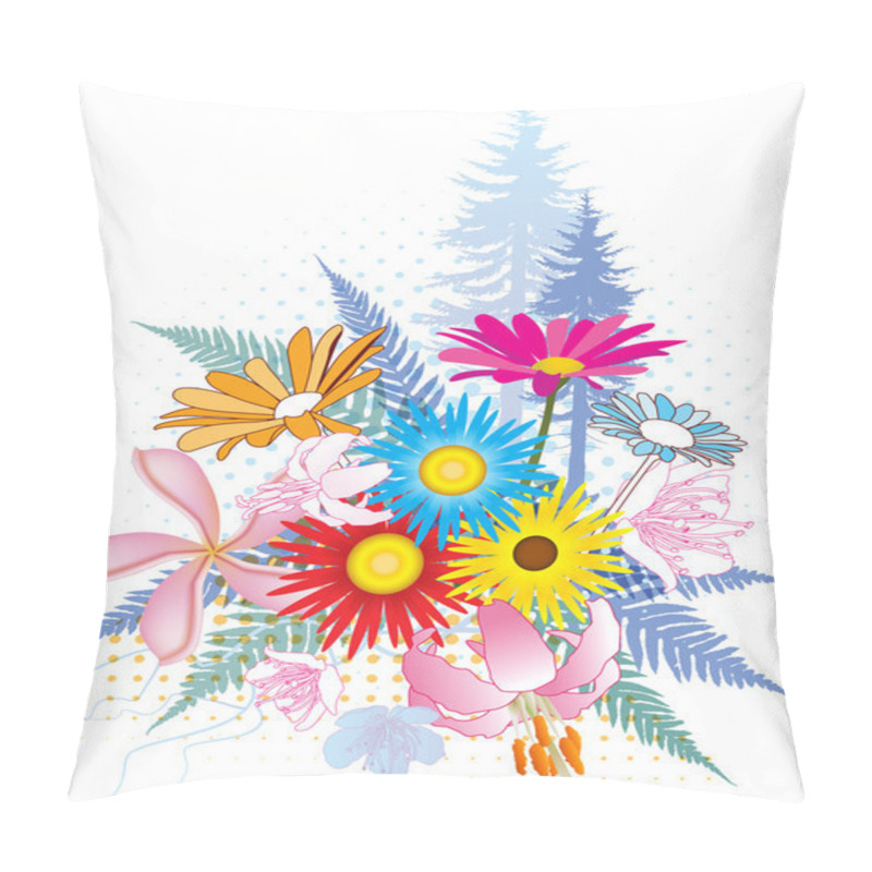 Personality  Natural Flower Collage Pillow Covers