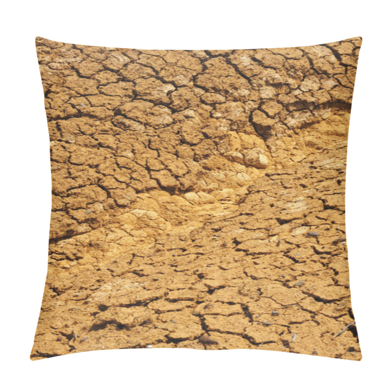 Personality  Cracked Dry Ground Texture - Background Pillow Covers