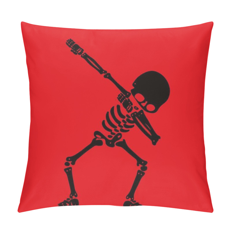 Personality  Skeleton Dabbing, A  Group Of Skeletons Doing Dab Pillow Covers