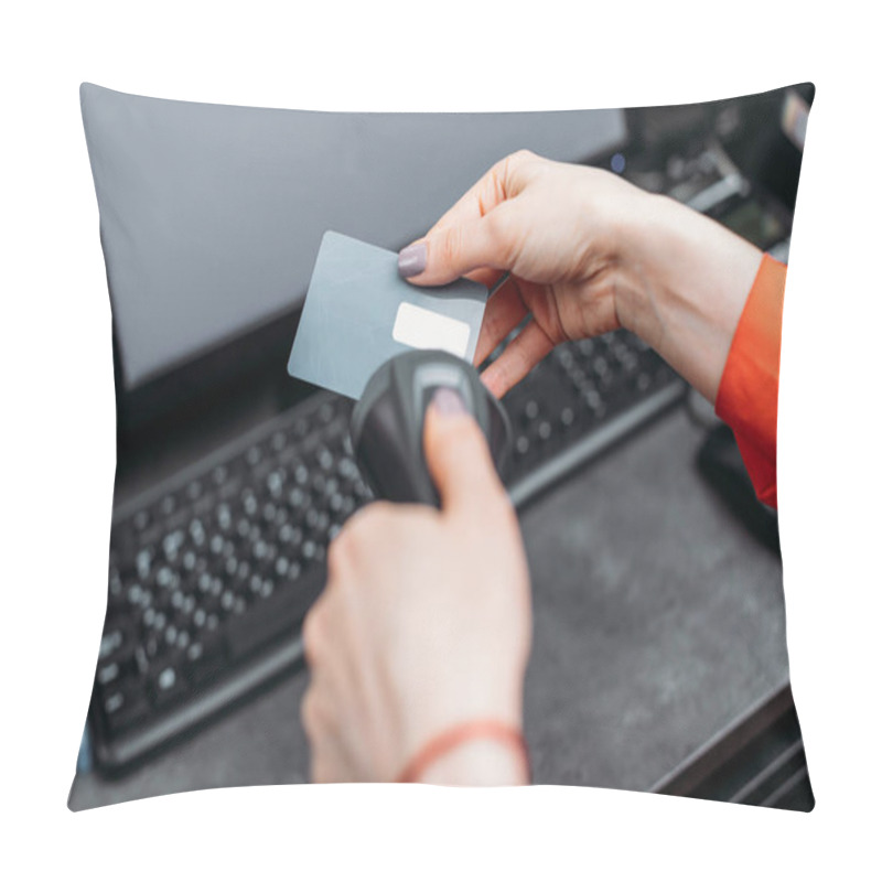 Personality  Person Scanning Credit Card  Pillow Covers