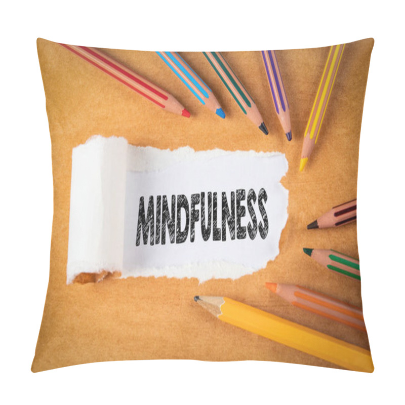 Personality  Mindfulness. Meditation, Balance And Stress Reduction Concept Pillow Covers