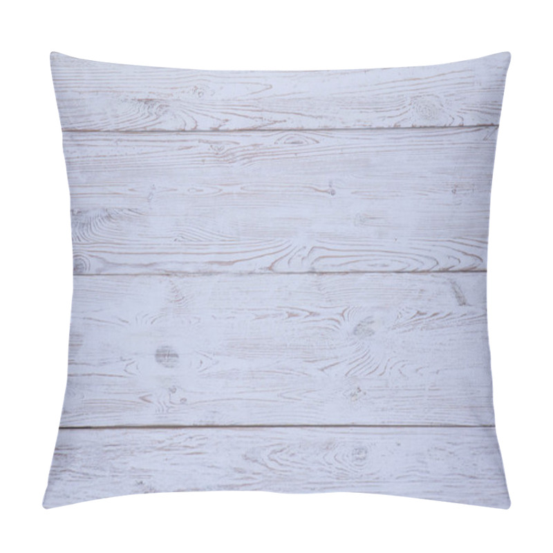 Personality  Wood Surface. White Texture Wood Boards Background Pillow Covers