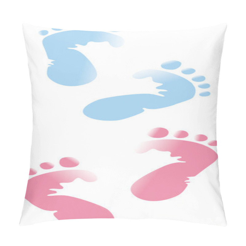 Personality  Baby Footprint Pillow Covers