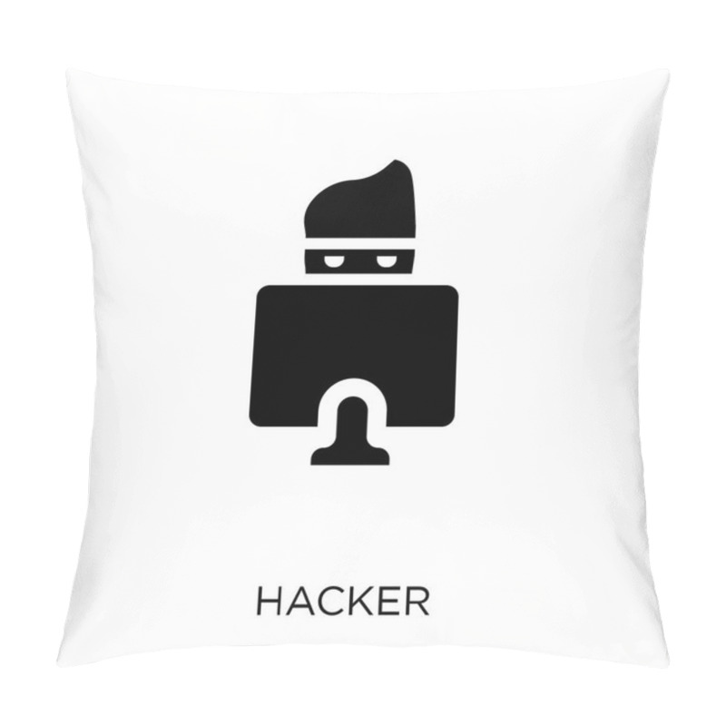 Personality  Hacker Icon. Hacker Symbol Design From Internet Security Collection. Simple Element Vector Illustration On White Background. Pillow Covers