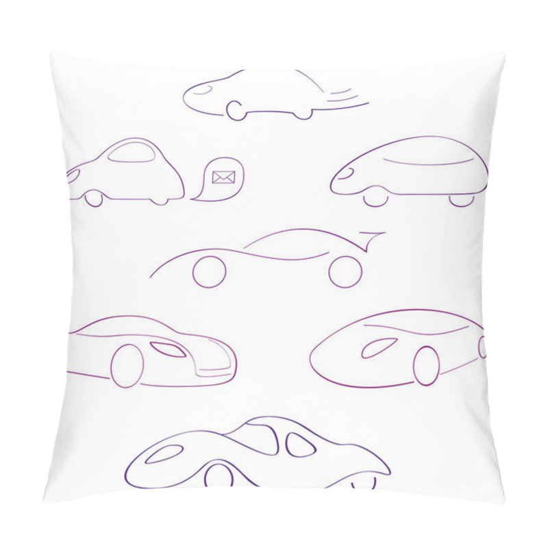 Personality  Abstract Cars Pillow Covers