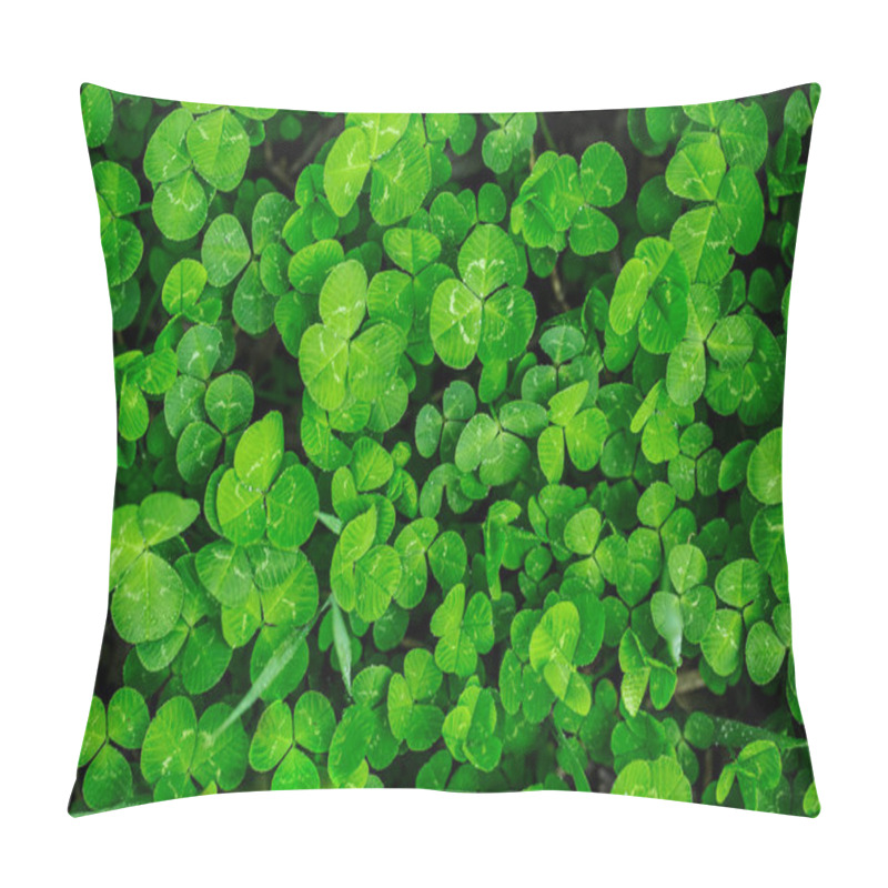 Personality  Green Clover Leaves  Pillow Covers