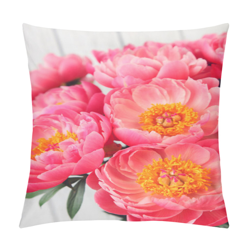 Personality  Bouquet Of Pink Peonies Pillow Covers