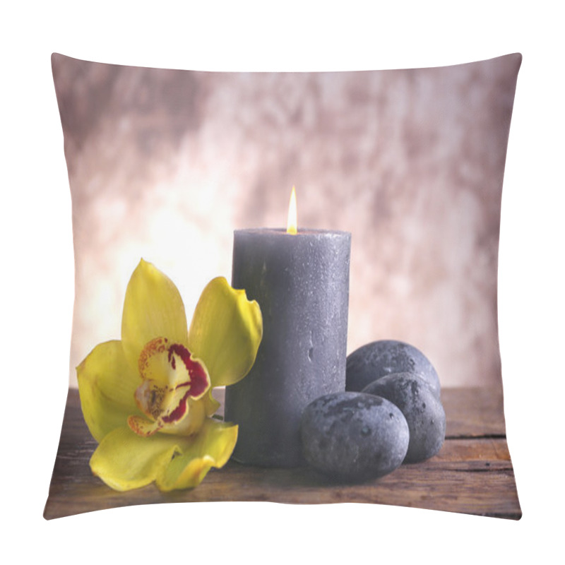 Personality  Spa Still Life With Stones, Flower Pillow Covers