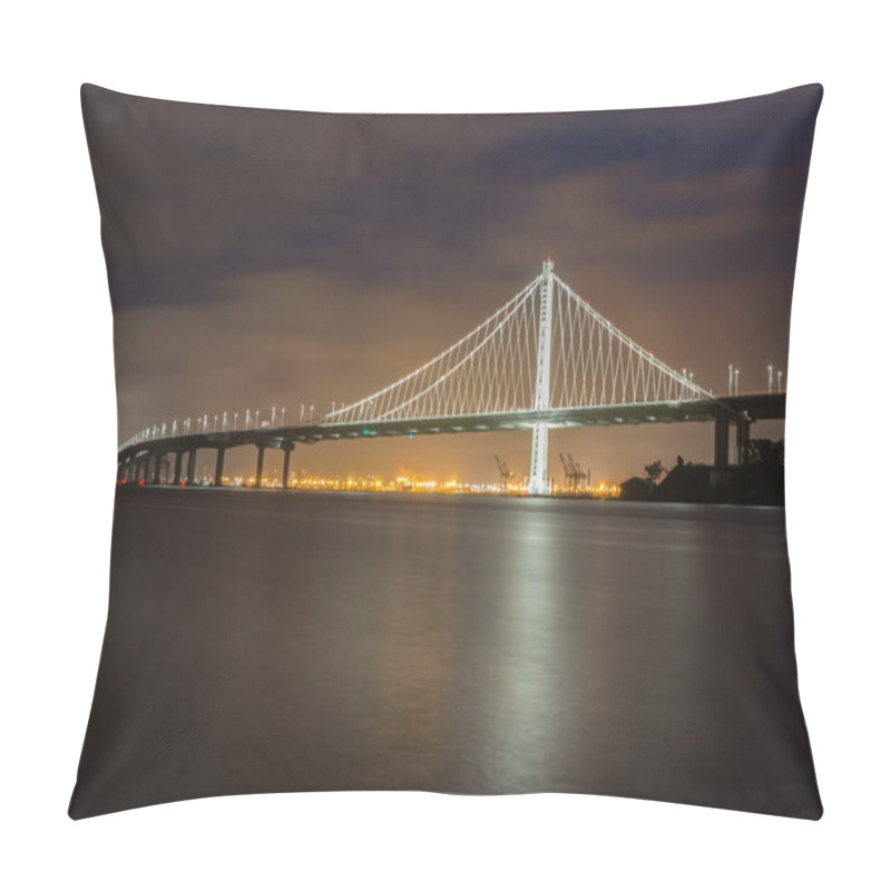 Personality  Bay Bridge's Eastern Span Replacement At Night Pillow Covers