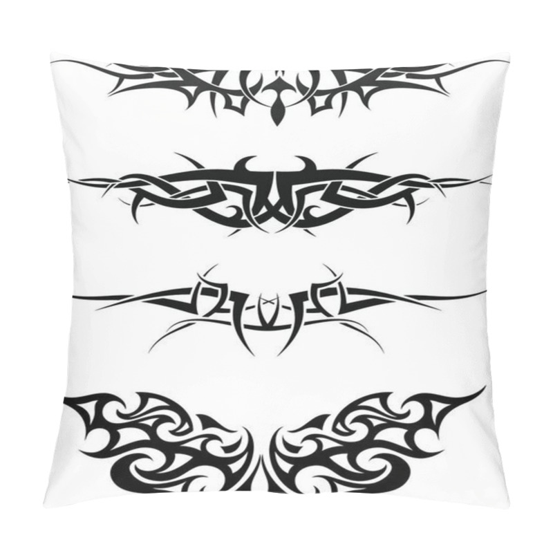 Personality  Patterns Of Tribal Tattoo For Design Use Pillow Covers