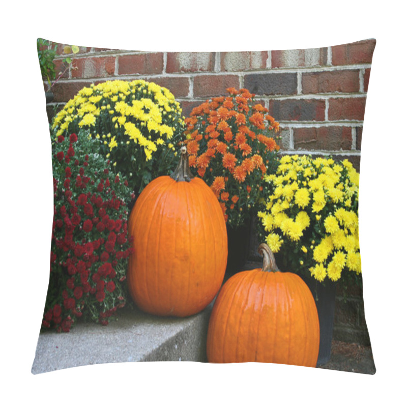 Personality  Pumpkins And Chrysanthemums Pillow Covers