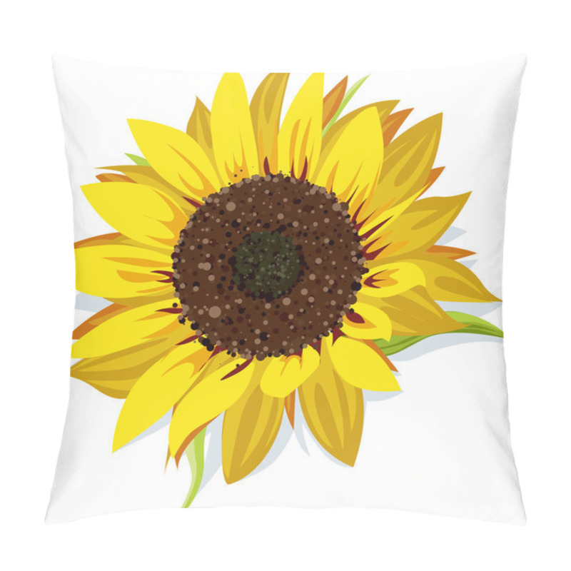 Personality  Sunflower Vector Pillow Covers