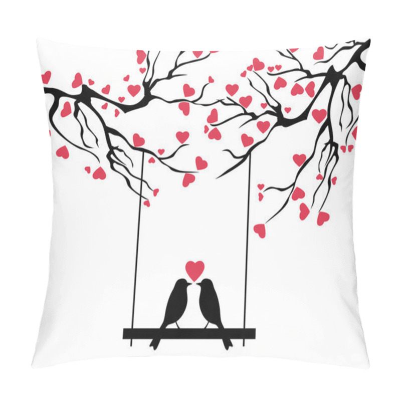 Personality  Love Bird Tree Pillow Covers