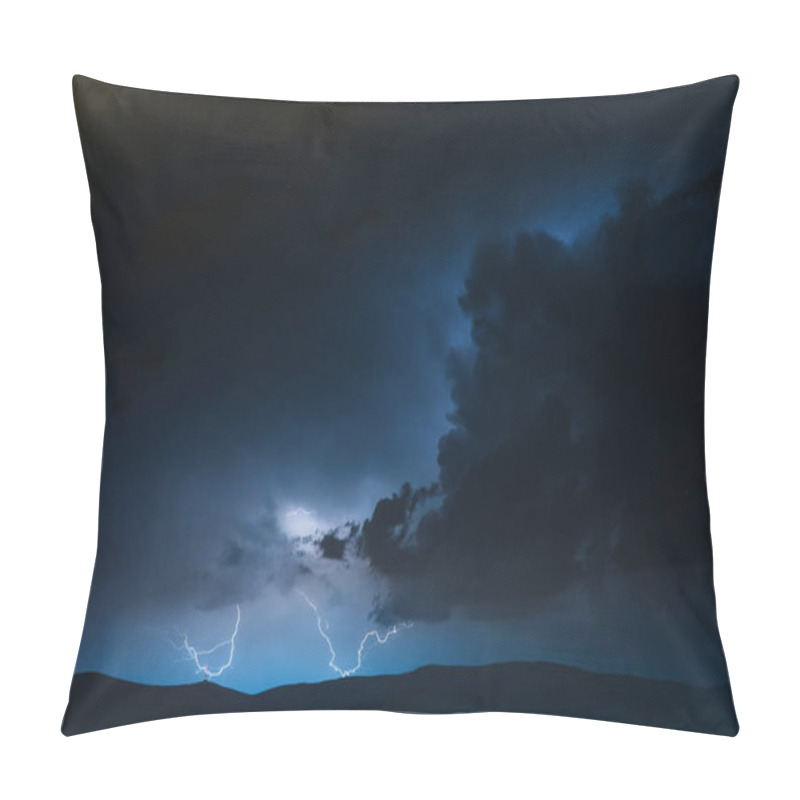 Personality  High Mountains Electric Storm Scene Pillow Covers