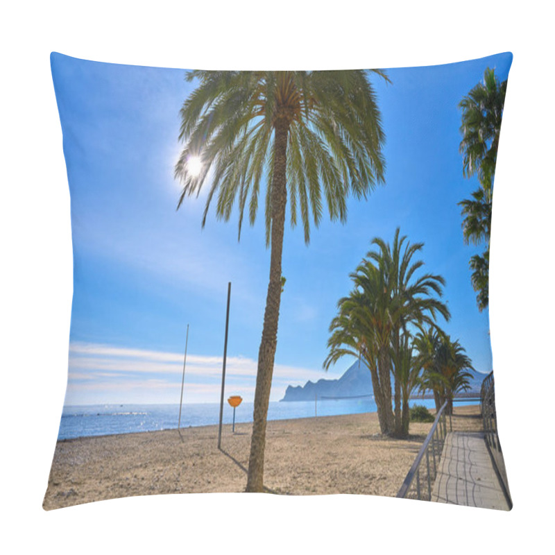 Personality  Altea Beach Playa La Roda Palm Trees In Alicante Of Spain Pillow Covers