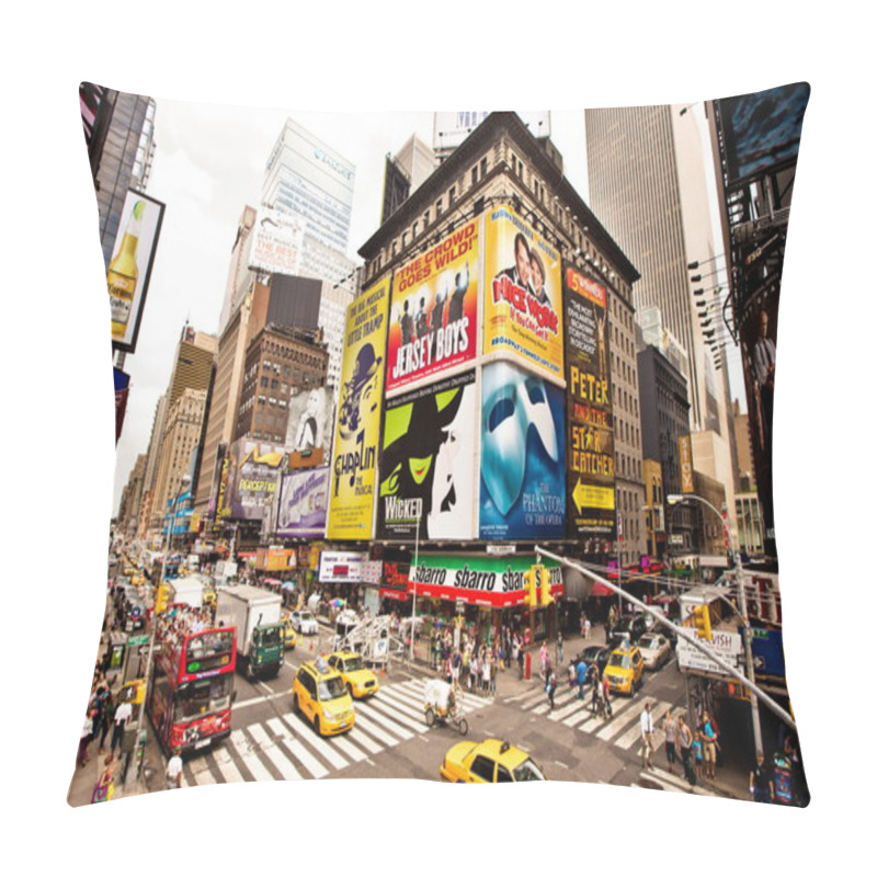 Personality  Times Square Featured With Broadway Theaters Pillow Covers