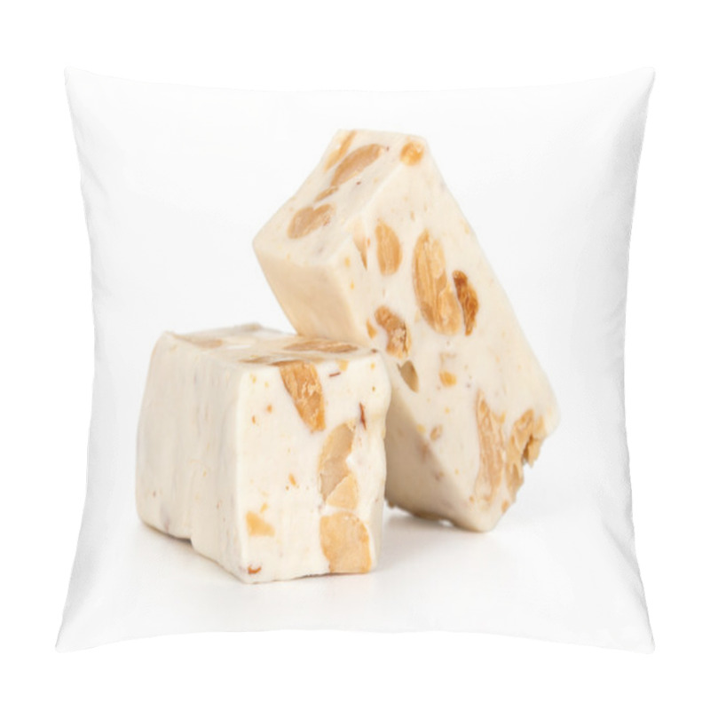 Personality  Nougat Isolated On A White Background Pillow Covers