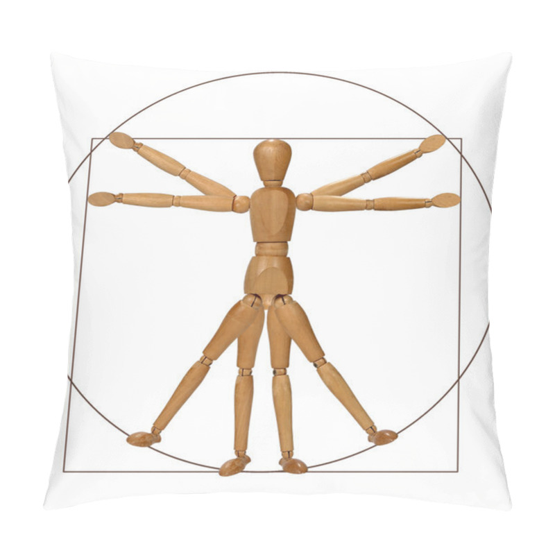 Personality  Vitruvian Man (A Modern Rendition) Pillow Covers