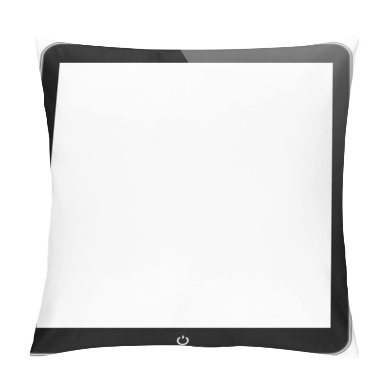 Personality  Black Business Tablet With Power Button Pillow Covers