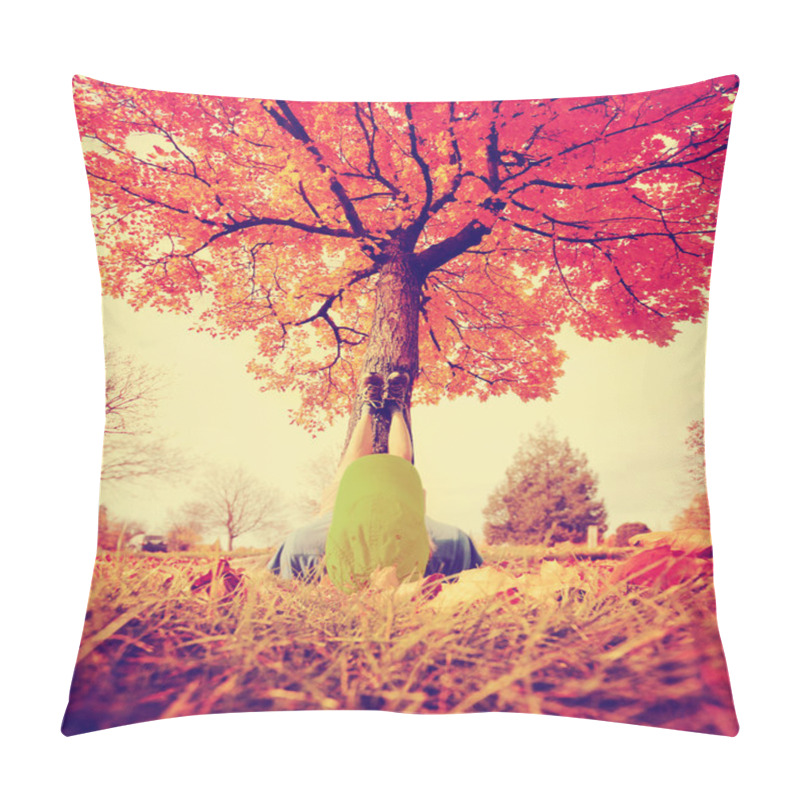 Personality  Feet Resting On Tree Trunk Pillow Covers