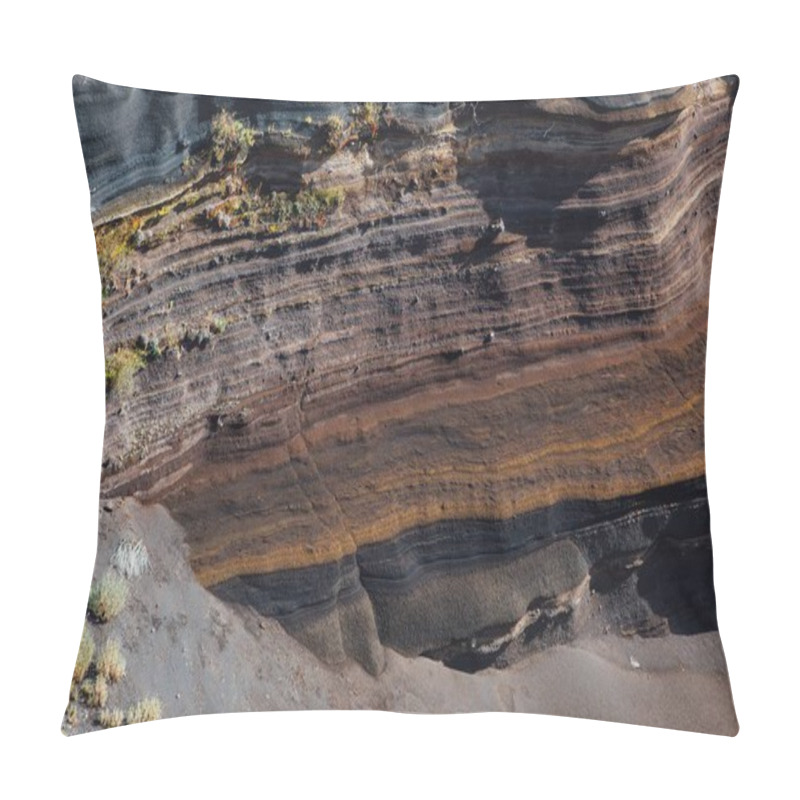 Personality  Stratum Of Earth Crust In Cross-section, Abstract Background Pillow Covers