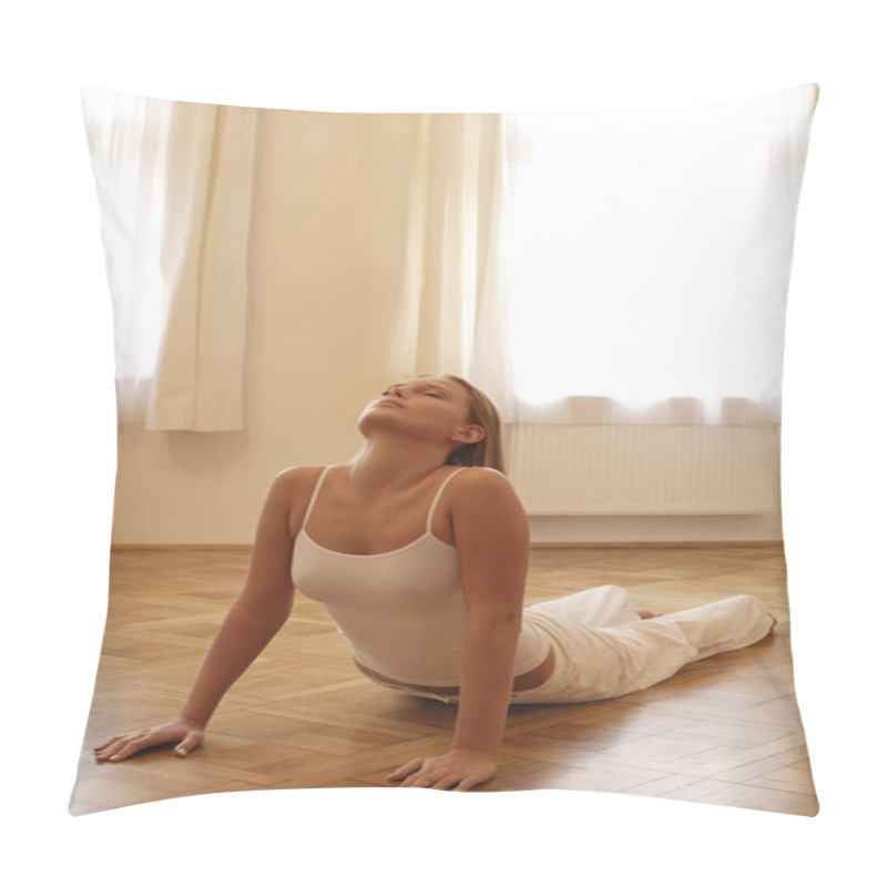 Personality  Woman Practicing Yoga Pillow Covers