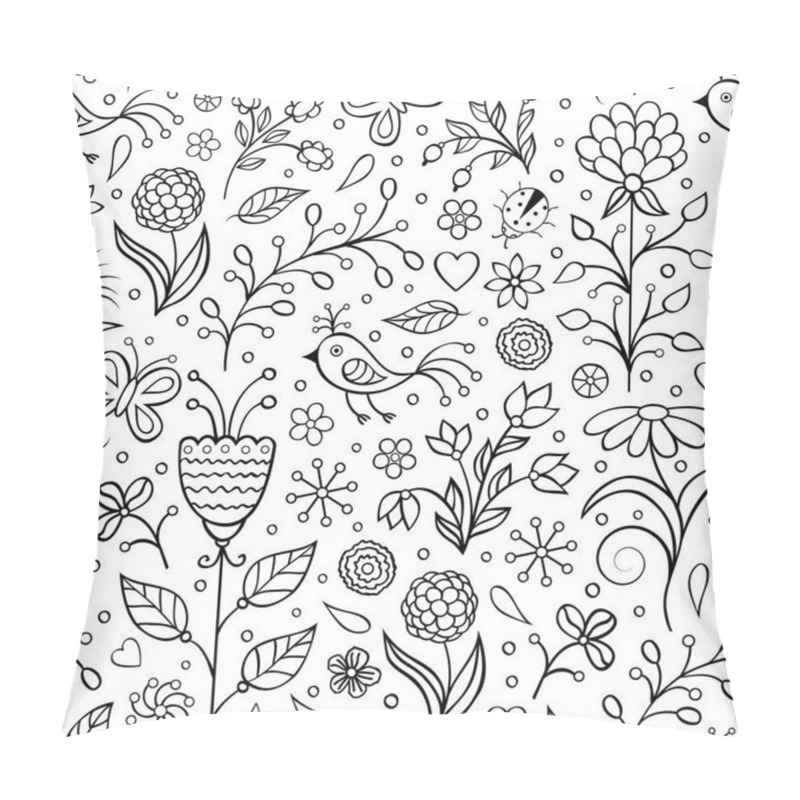 Personality  Floral Seamless Pattern Pillow Covers