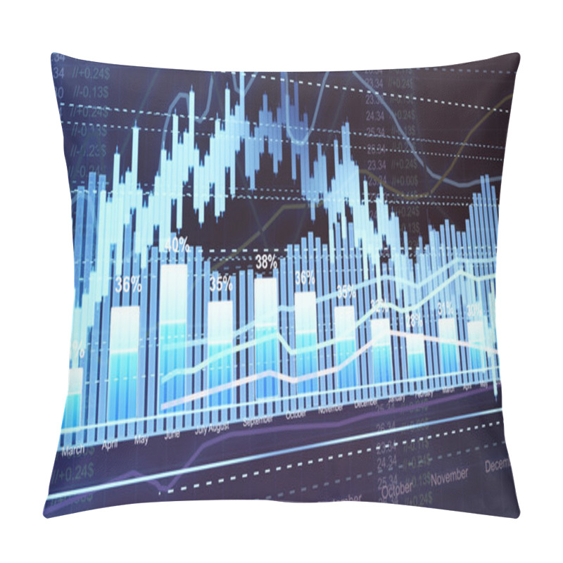 Personality  Business Statistics And Analytics, Glowing Sheet Beznes Statisti Pillow Covers