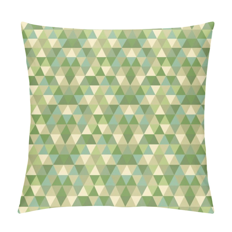 Personality  Modern Abstract Olive Green And Geometrical Triangle Pattern Background Pillow Covers