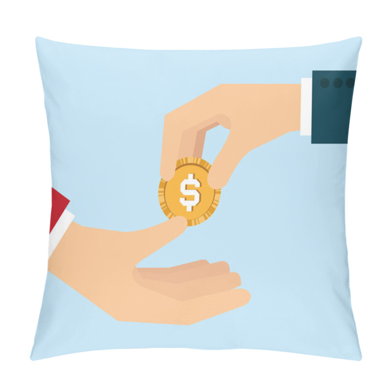 Personality  Money Vector Design Illustration Pillow Covers