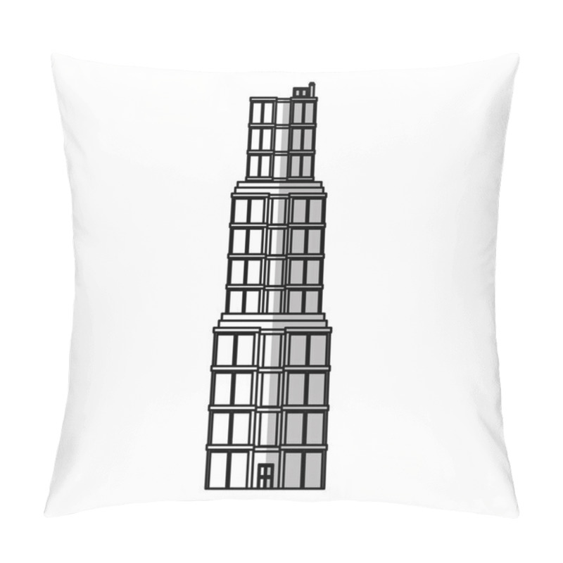 Personality  Isolated Building Tower Design Pillow Covers