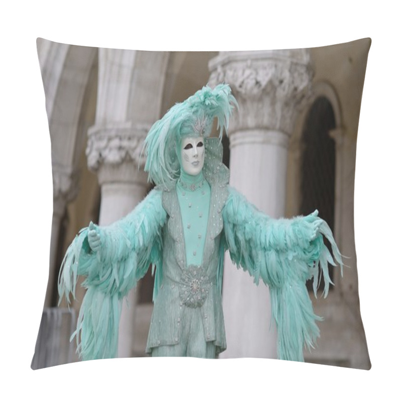 Personality  Venice. Carnival. Masks. Costumes Pillow Covers