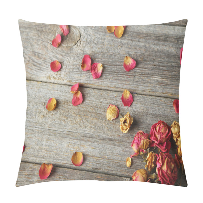 Personality  Dried Yellow  And Red  Roses Pillow Covers