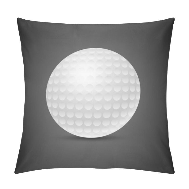 Personality  Golf Ball On Black Background Pillow Covers