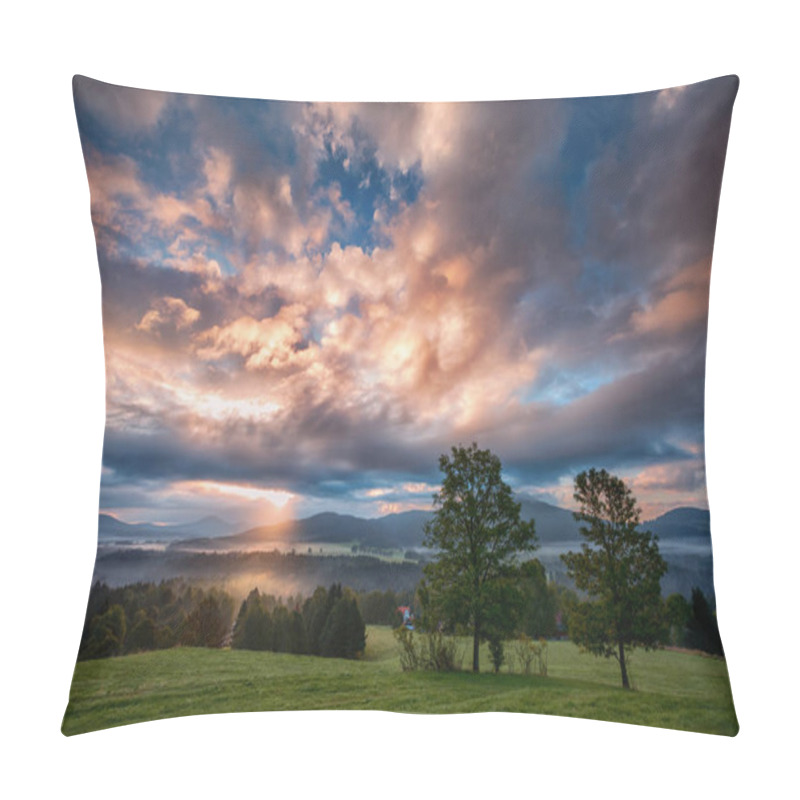 Personality  Foggy Sunrise Over The Bohemian Switzerland Pillow Covers