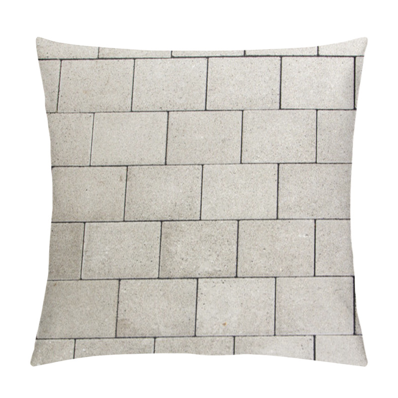 Personality  Detail Of Tiles At The Street Gives A Harmonic Pattern Pillow Covers