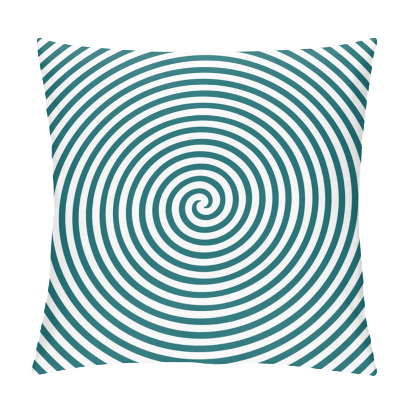 Personality  Black And White Hypnotic Background. Pillow Covers